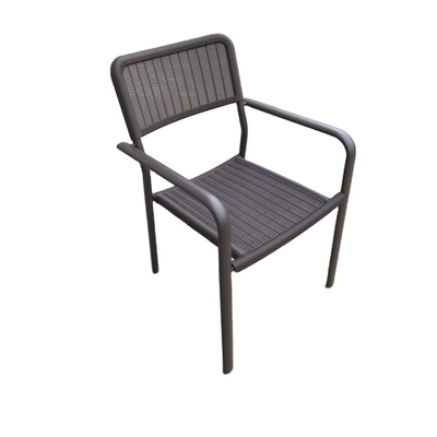 Garden Plastic Seat 83.5cm Metal Stack Chair Outdoor Furniture