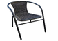 Outdoor Steel Stacking Rattan Chair For Restaurant Patio Garden Bistro